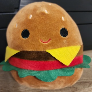 NWOT - Squishmallow - Carl The Hamburger