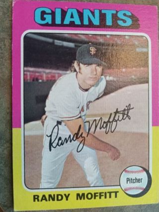 1975 TOPPS RANDY MOFFITT SAN FRANCISCO GIANTS BASEBALL CARD# 122