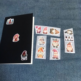 REDUCED Pocket Journal Kit Gnomes with Starter Stickers , Free Mail