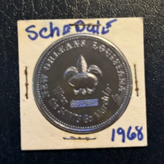 1968 Rare Vintage Uncirculated New Orleans Saints NFL Football Schedule Token Coin