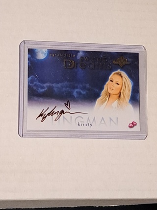 2016 Benchwarmers Kirsty Lingman Dreamgirls Sweet Dreams Autograph 