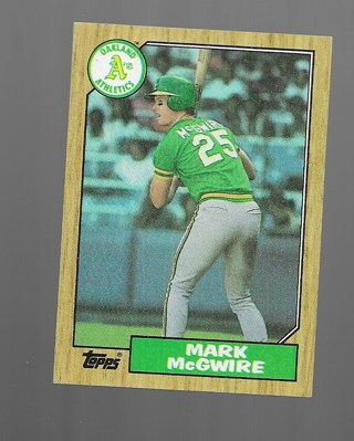 1987 TOPPS MARK McGWIRE ROOKIE #366