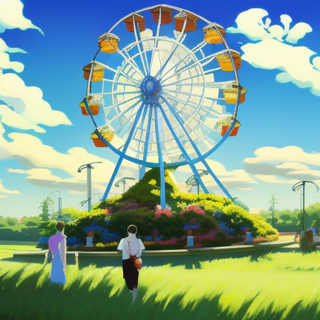 Listia Digital Collectible: Floral Ferris Wheel