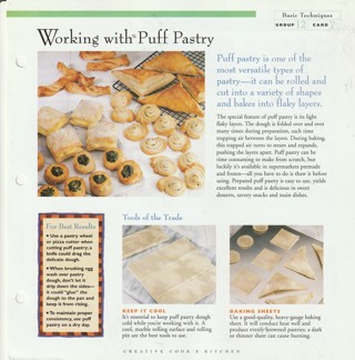 Basic Cooking/Baking Techniques Leaflet: Working with Puff Pastry