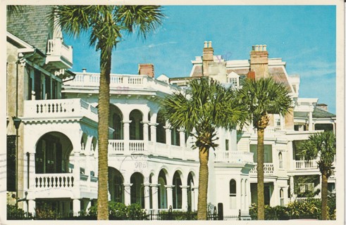 Vintage Used Postcard: South Battery Homes, Charlse\eston, SC