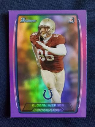 2013 Bowman Rainbow Purple Rookie Bjoern Werner