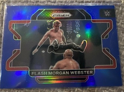 2022 WWE Prizm Flash Morgan Webster Blue Prizm #'d /199