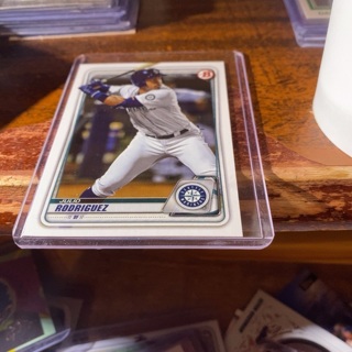 2020 bowman Julio Rodriguez baseball card 