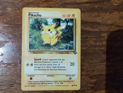 Pokemon Jungle Set Pikachu 60/64 #2