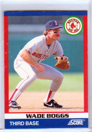Wade Boggs, 1991 Score Card #3, Boston Red Sox, Hall of Famer, (L3