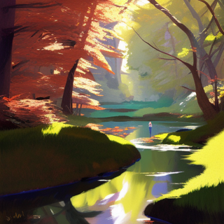 Listia Digital Collectible: Creek in the Woods