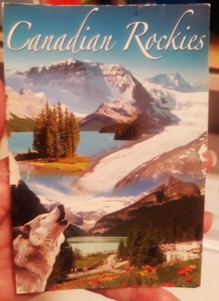 Canadian Rockies Postcard, used