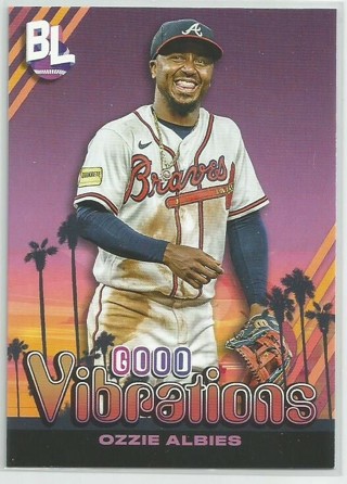 2024 Topps Big League Baseball-Ozzie Albies-Good Vibrations Variant