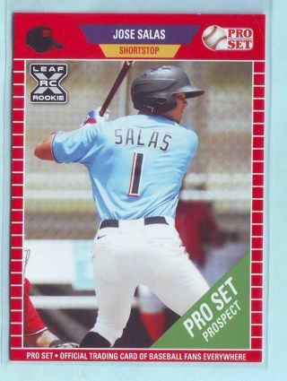 2021 Leaf Pro Set Jose Salas ROOKIE Baseball Card # PS39 Marlins