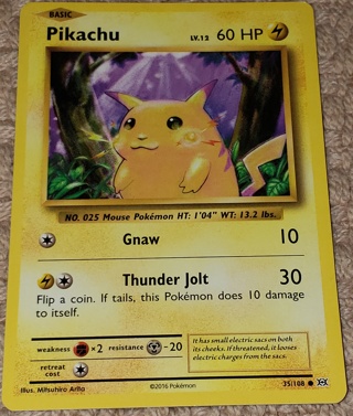 ⚡ Pokemon Card Pikachu 35/108⚡60 HP XY Evolutions