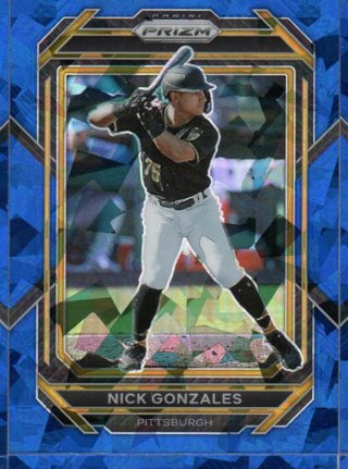 2023 Panini Prizm Nick Gonzales Blue Ice