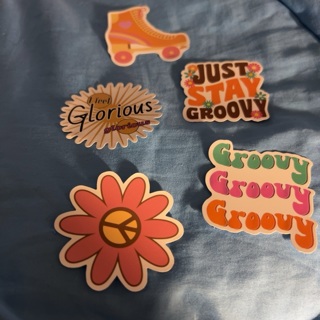Groovy stickers 