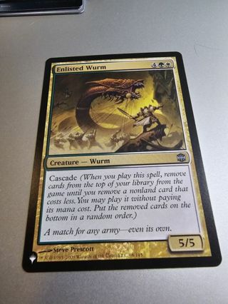 Magic the gathering mtg Enlisted Wurm The List