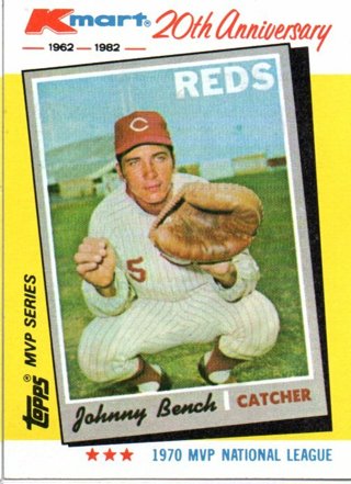 1982 Topps Kmart Johnny Bench