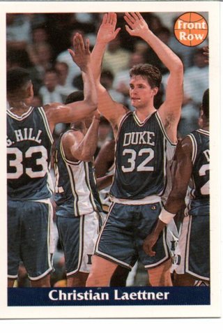 1992 Front Row Christian Laettner Promo Card