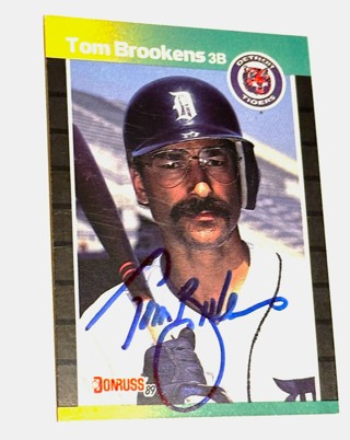 Autograph 1989 Donruss #508 Tom Brookens Tigers Signed