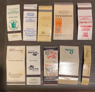 VINTAGE COLLECTIBLE MATCHBOOK COVERS 