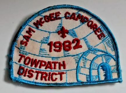 1982 Rare Vintage Boy Scouts Sam McGee Camporee Badge