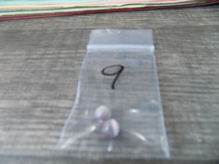 light purple cats eye beads # 9