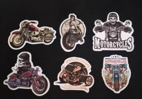 6- Unique Motorcycle Stickers
