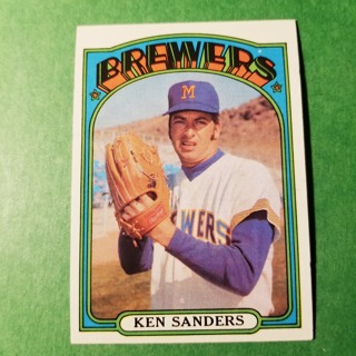 1972 - TOPPS BASEBALL CARD NO. 391 - KEN SANDERS - BREWERS