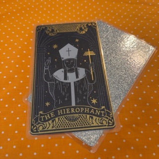 Tarot Bookmark with Glittered Back (Laminated) 