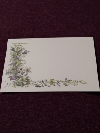 Floral-Bird Vine Notecards