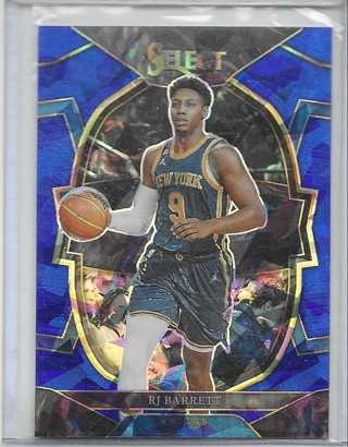 RJ Barrett 2022-23 Select Prizm Blue Cracked Ice #33