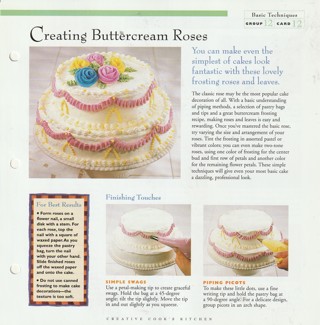 Basic Cooking/Baking Techniques Leaflet: Creating Butter Cream Roses