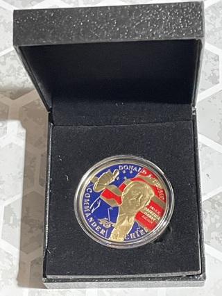 President Donald Trump Keep America Great Commemorative 2020 Coin Uncirculated in Embossed Box