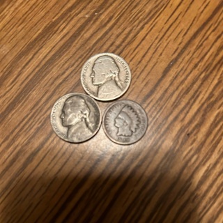 OLD LOT OF 3 US COINS/ SILVER ALSO