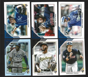 2022 Topps Gallery 6 different Cards - All Listed 
