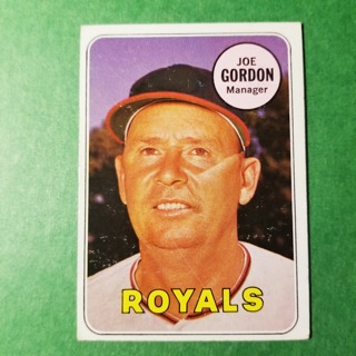 1969 - TOPPS BASEBALL CARD NO. 484 - JOE GORDON MGR - ROYALS