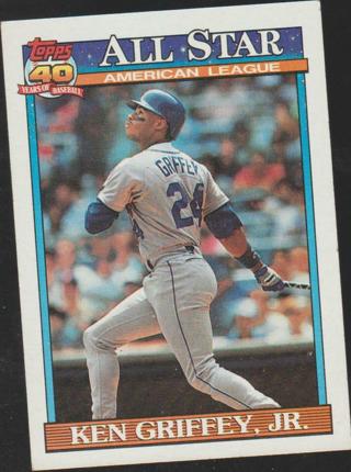 1991 Topps Ken Griffey Jr. All-Star #392 Seattle Mariners