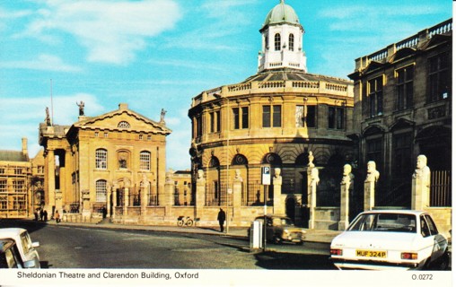 Vintage Postcard Sheldonian Theatre, Oxford, England 