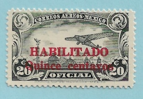 1931 Mexico ScCO16 Air Post Official MH