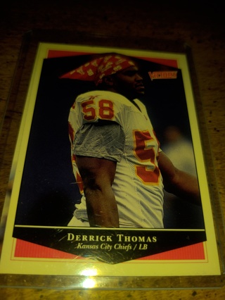 Two Card Lot Old School Kansas City Chiefs football Derrick Thomas and Tony Gonzalez