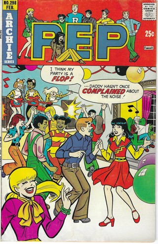 Archie Series Comic No. 298 February 1975 PEP