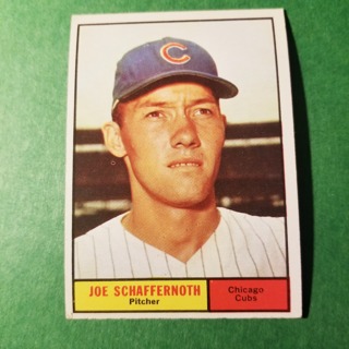  1961 - TOPPS EXMT - NRMT BASEBALL - CARD NO. 58 - JOE SCHAFFERNOTH - CUBS