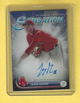 2017 Bowman Chrome Jason Groome Autograph Auto Sensation #'d 72/99 Baseball Card Rookie