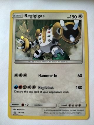 Regigigas sm243 rare holo promo NM Pokemon