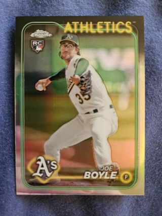 2024 Topps Chrome Rookie Refractor Joe Boyle