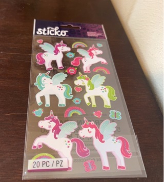 Sticko unicorn stickers 