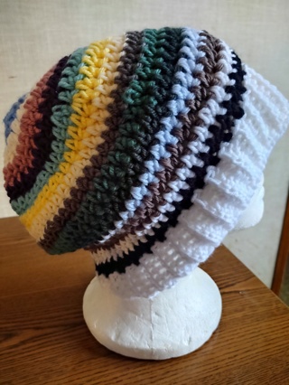 Hand Crocheted Slouch Hat 