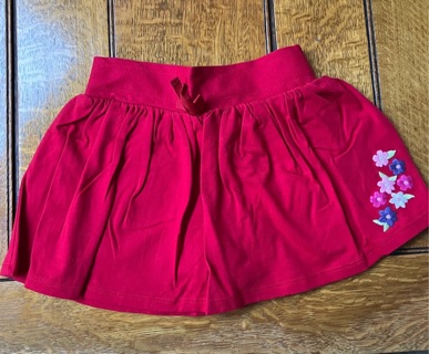 Girls Red Skort Size 3T